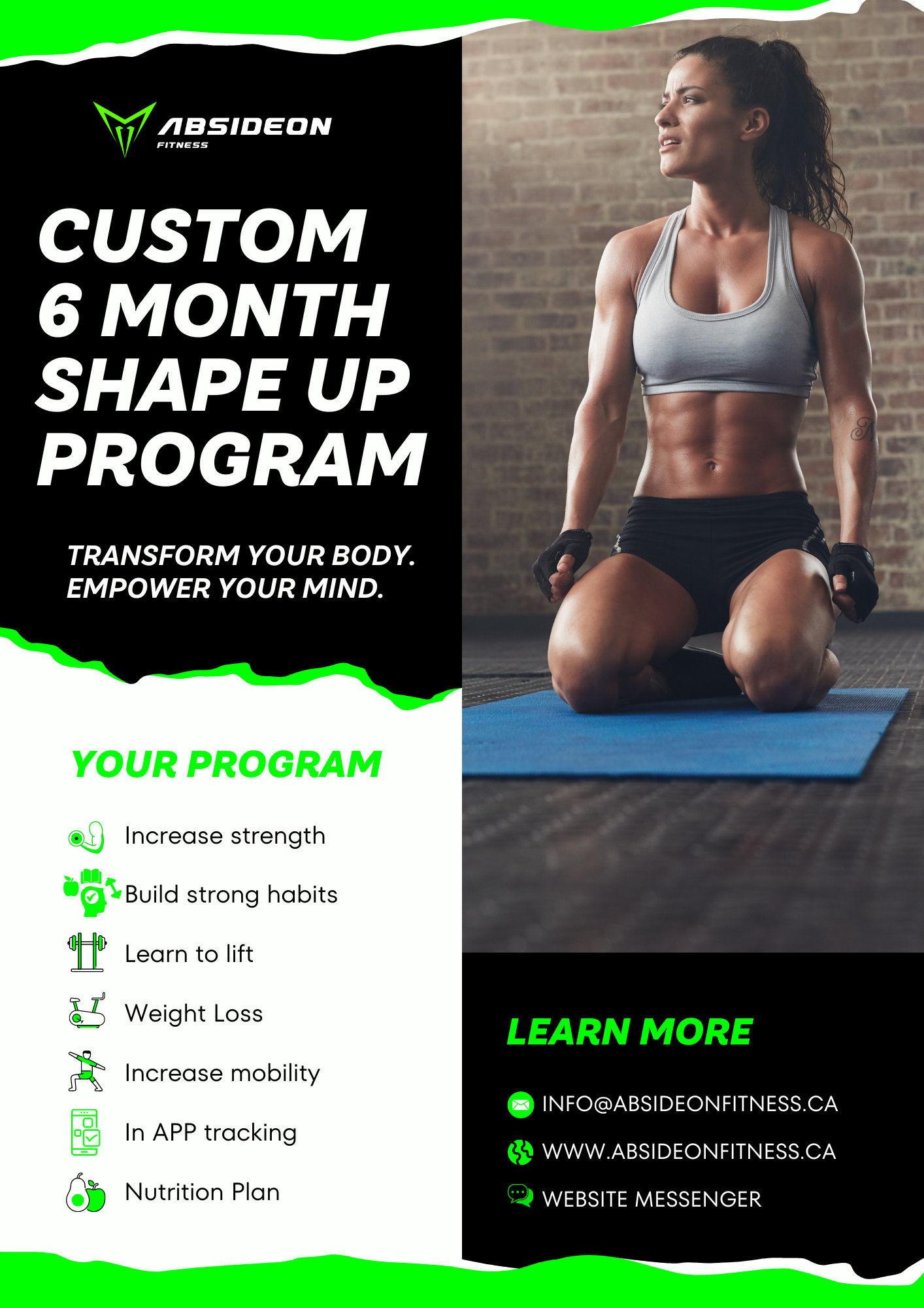 Gym Month Muscle Gain Program Custom Months SHAPE UP Program