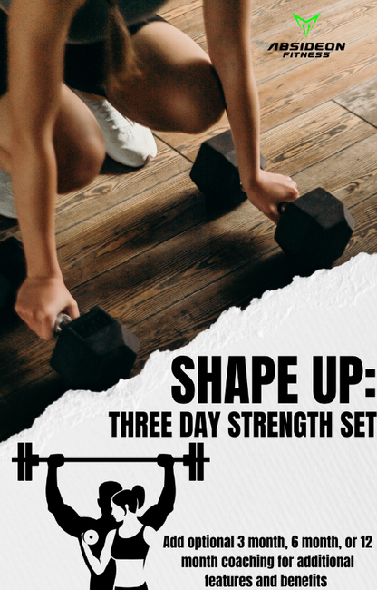 Shape up: 3 Day Strength Set (PDF Program)