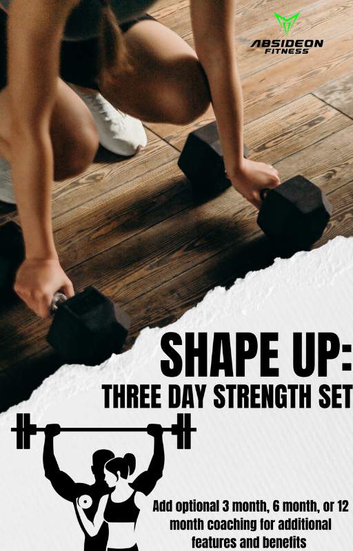 Shape up: 3 Day Strength Set (PDF Program)