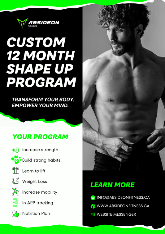 Custom 12 Month SHAPE UP Program