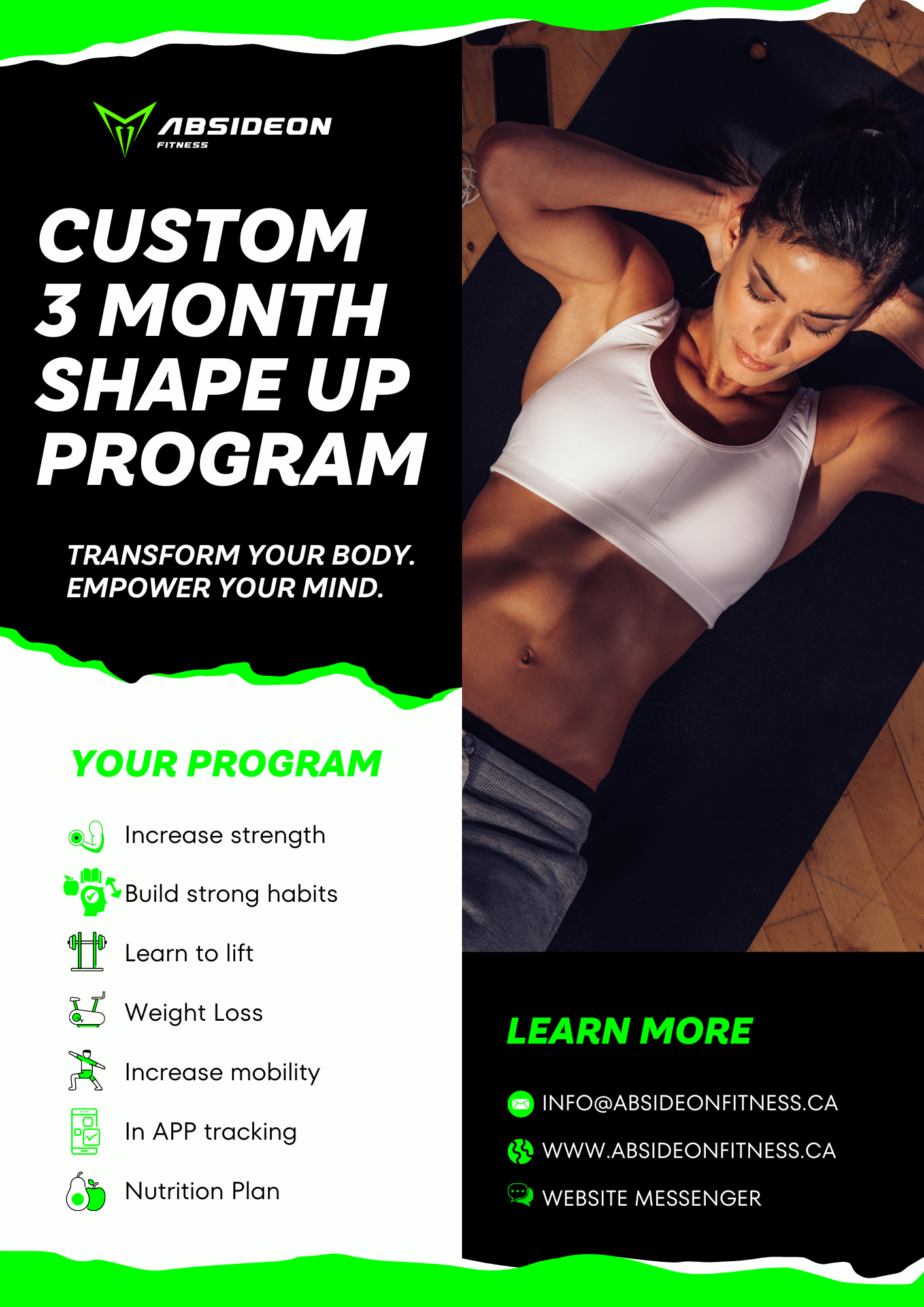 Custom 3 Month SHAPE UP Program