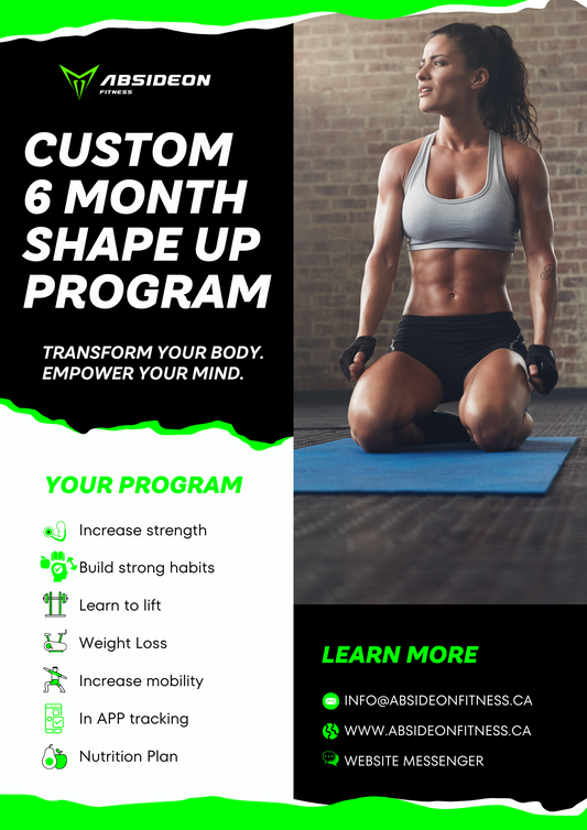 Custom 6 Months SHAPE UP Program